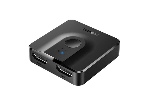 Ugreen - Video/lyd splitter/bryter - bi-directional - 2 x HDMI - stasjonær
