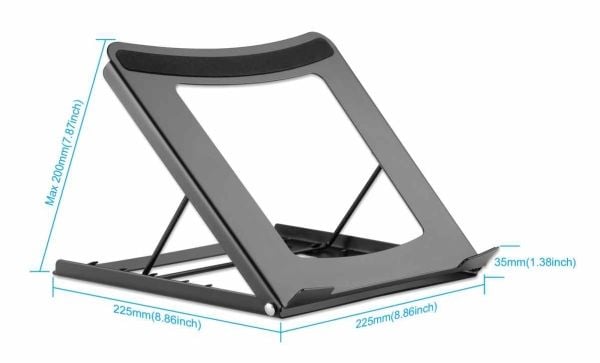 Manhattan 462129, Laptop stativ, Sort, Stål, 25,4 cm (10"), 39,6 cm (15,6"), 5 kg