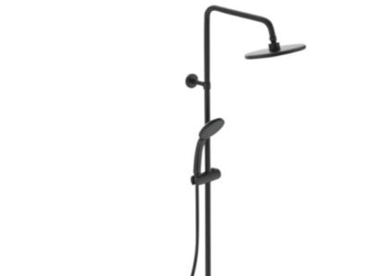 Ideal Standard Idealrain T25 - Br.system håndbr. Ø100 8l/m, hovedbr. Ø200 12 l/m Silk Black