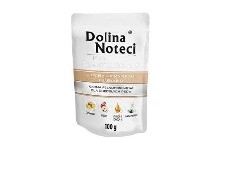 Dolina Noteci Premium våtfôr til små hunder med gås, potet og eple 100 g