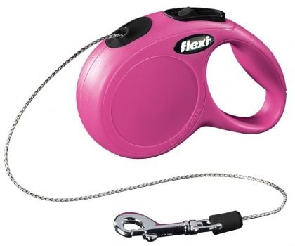 flexi New Classic snor XS, 3M, 8KG, pink