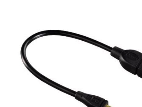 Hama USB 2.0 adapterikaapeli - USB-kaapeli - USB (hun) til Micro-USB Type B (han) - 15 cm - lajittelu - Samsung Galaxy S II:lle
