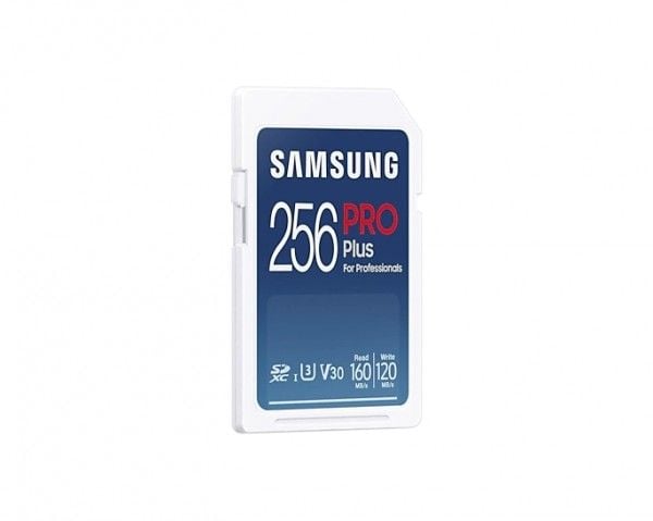 Samsung PRO Plus MB-SD256K - Flashminnekort - 256 GB - Video Class V30 / UHS-I U3 - SDXC UHS-I - hvit