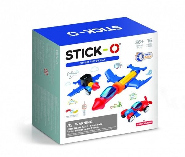 MAGFORMERS magnetiske byggesteiner City-sett med 16 deler 902003