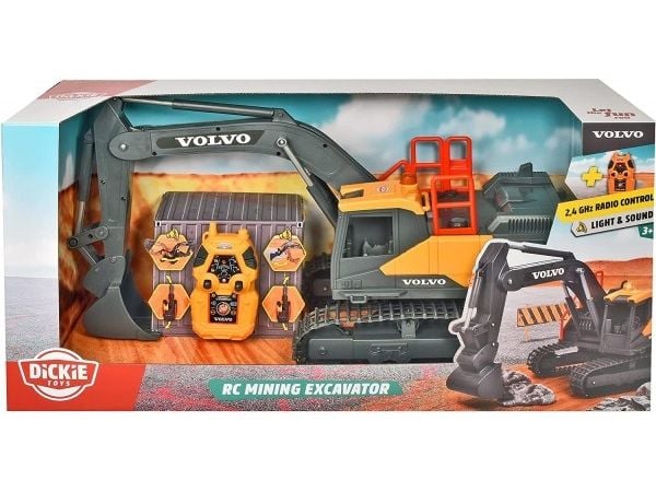 Dickie Construction Volvo RC gravemaskin - fjernstyrt 60 cm