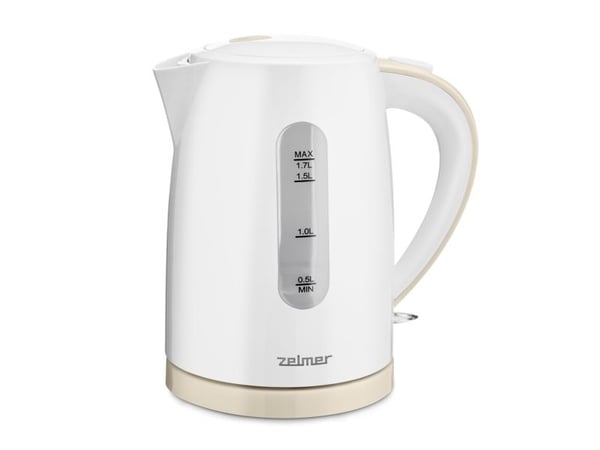 Zelmer ZCK7616I, 1,7 l, 2200 W, Hvit, Plastikk, Vannivåindikator, Overopphetingsbeskyttelse