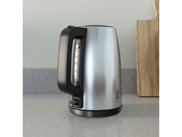 Electrolux E3K1-3ST, 1,7 L, 1850 W, Ruostumaton teräs, Ruostumaton teräs, Veden tason ilmaisin, Ylikuumenemissuoja