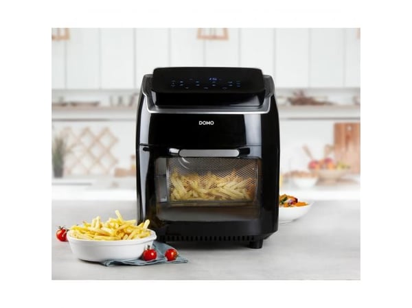 Domo DO534FR, Frityrkoker, 10 l, 65 °C, 200 °C, 60 min, Sort