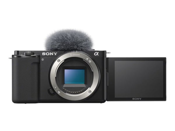 Sony a ZV-E10, 24,2 MP, 6000 x 4000 pikseliä, CMOS, 4K Ultra HD, Kosketusnäyttö, Musta