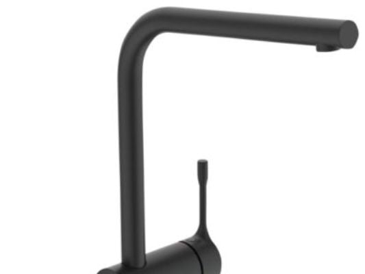 Ideal Standard Ceralook - Køkkenarmatur L-tud vandps. Click 50% Silk Black