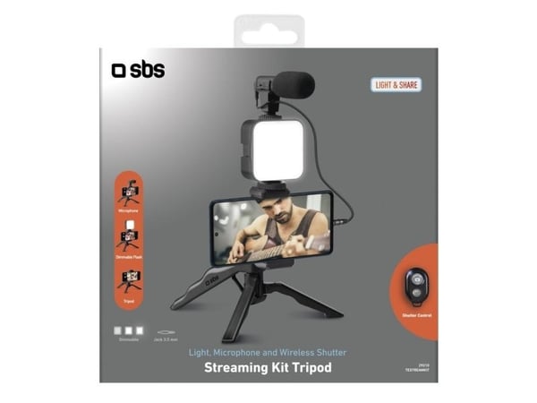 SBS TESTREAMKIT, 3 ben, Svart