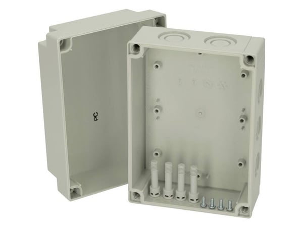 Fibox PCM 150/100 G 6016315 Universalkabinetti 180 x 130 x 100 Polykarbonaatti Gråhvid (RAL 7035) 1 kpl