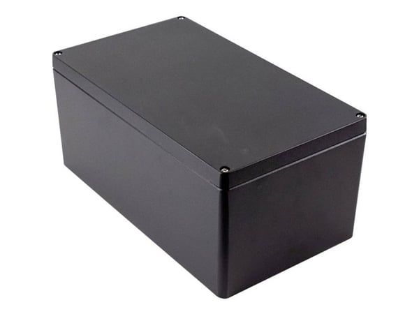 Hammond Electronics 1590Z250BK Käsikaappi 400 x 230 x 180 Sinkkivalu Musta 1 kpl