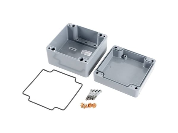Hammond Electronics 1590Z090GY Käsikaappi 140 x 140 x 90 Valusinkki Harmaa 1 kpl