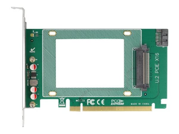 DeLOCK 90051, PCIe, U.2, PCIe 4.0, Vihreä, PC, FCC