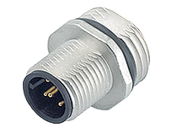Binder 09-3431-578-04 sensor-/aktor-kontakt för infällning M12, rak, polantal (RJ): 4, 1 st