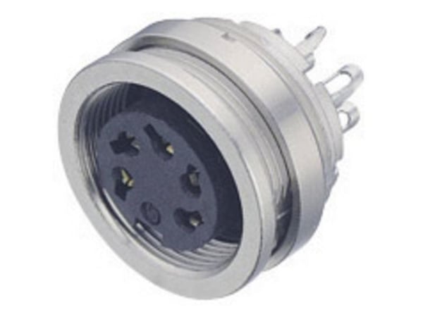 Binder 09-0124-00-06 Rundstik Flangetilslutning Serie (rundstikforbindelse): 723 Samlet poltal: 6 1 stk