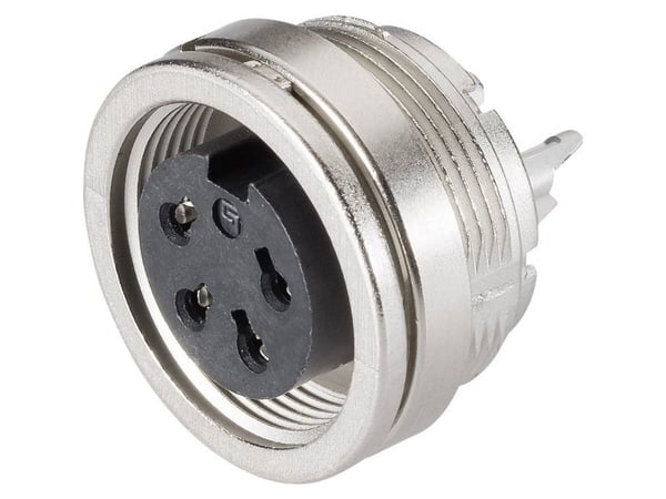 BINDER 09-0332-00-12, 3 A, 60 V, Hunstik, Metallinen, IP40