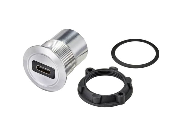 TRU COMPONENTS TC-9534336 USB-innbyggingskontakt 3.1 (USB-C™) til USB-A 3.0, platetykkelse 1-10 mm, 1 stk