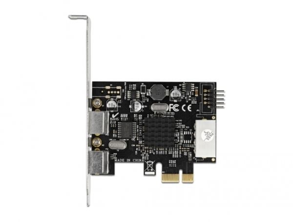 Delock - USB / PS/2-adapter - PCI Express x1 lav profil - USB 2,0 (intern) x 1 + PS/2-tastatur x 1 + PS/2-mus x 1