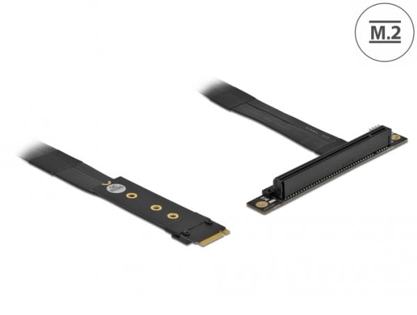 Delock M.2 Key M til PCIe x16 NVMe vinklet - Grensesnittadapter - PCIe 3.0 x16 (NVMe) - M.2-kort (64134)