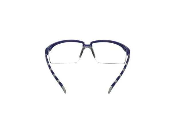 3M S2001ASP-BLU, Vernebriller, Monteringsarbeid, Konstruksjons-/renoveringsarbeid, Støvarbeid, Slipearbeid, Alle kjønn, Blå, Grå, Gjennomsiktig, Plast