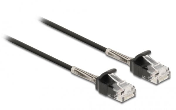Delock - Nettverkskabel - RJ-45 (hann) til RJ-45 (hann) - 50 cm - UTP - CAT 6a - svart