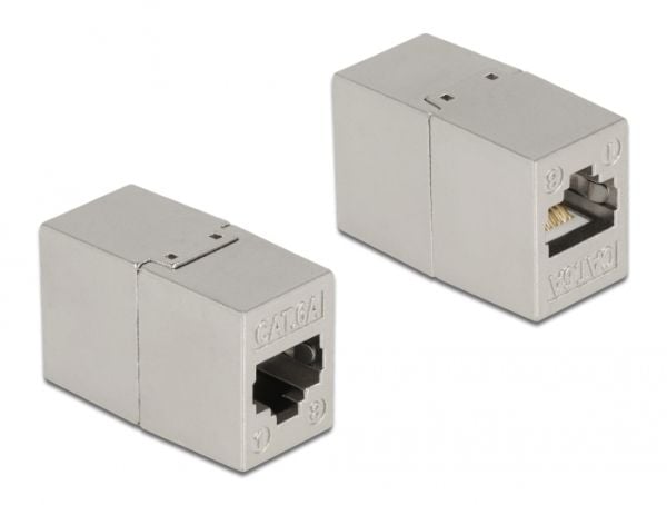 Delock - Nettverkkopler - RJ-45 (hunn) til RJ-45 (hunn) - STP - CAT 6a