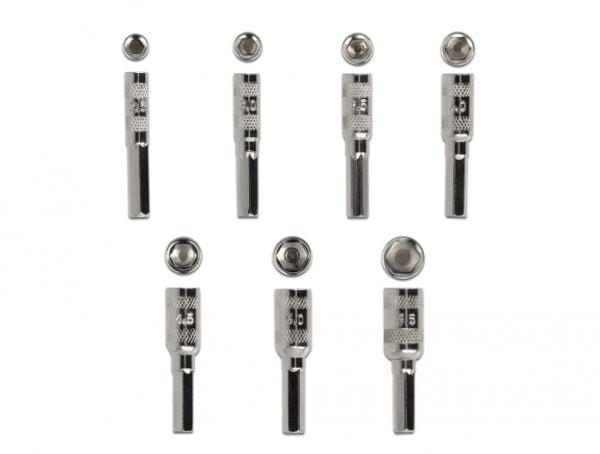 Delock - Screwdriver handle with socket set - 8 delar