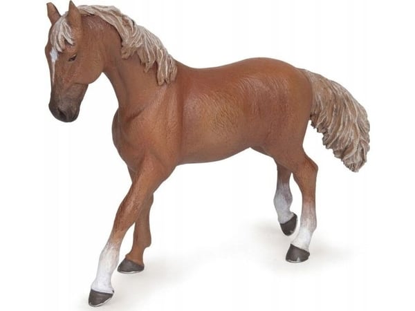 Papo 51533, 3 år, Horses, foals and ponies, Brun, Hvit, PVC