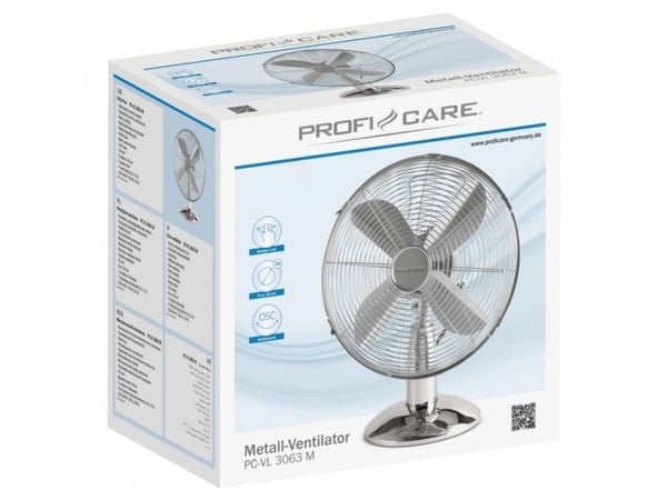 ProfiCare VL 3063 M inox 30 cm metallvifte