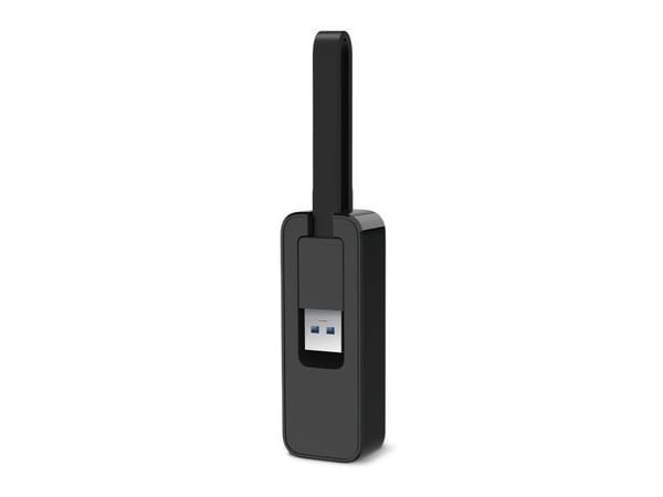 TP-Link UE306, Koblet med ledninger (ikke trådløs), USB, Ethernet, 1000 Mbit/s, Svart
