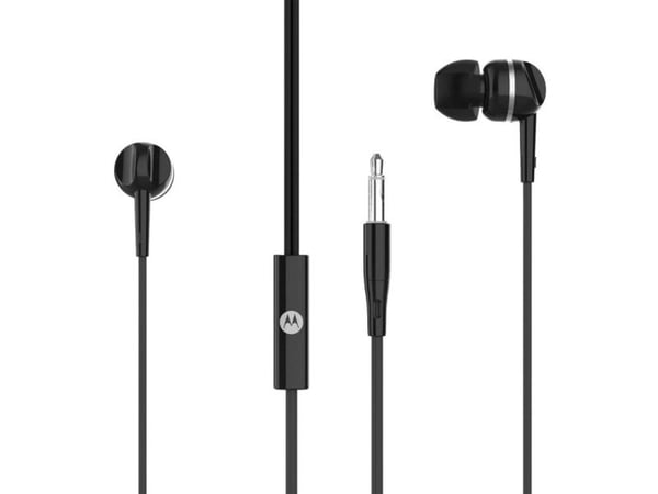 Motorola Pace 105 - Ørepropper med mikrofon - i øret - kablet - 3,5 mm jakk - svart