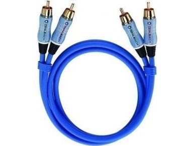 Oehlbach BEAT! Stereo-Set - Lydkabel - RCA hann til RCA hann - 0.5 m - blå