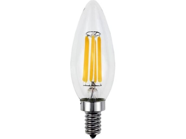 Omega LED-lampa filament candle E14 4W 2800K