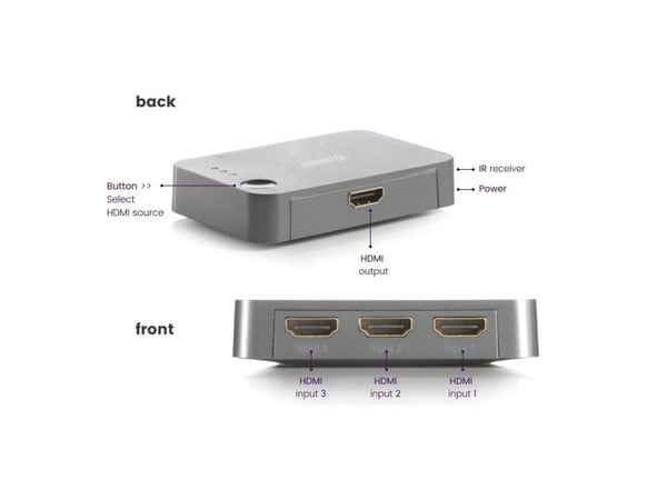 Marmitek Connect 310 UHD 2.0, HDMI, 2.0b, Sort, 18 Gbit/s, 600 MHz, 2560 x 2048 piksler