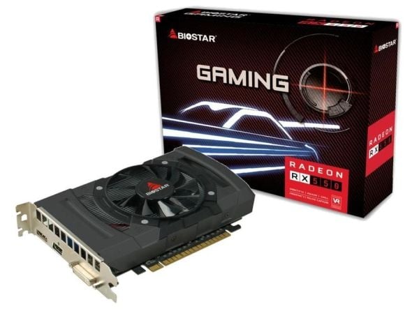 Biostar VA5505RF41 - Grafikkort - Radeon RX 550 - 4 GB GDDR5 - PCIe 3.0 x16 - DVI, HDMI, DisplayPort