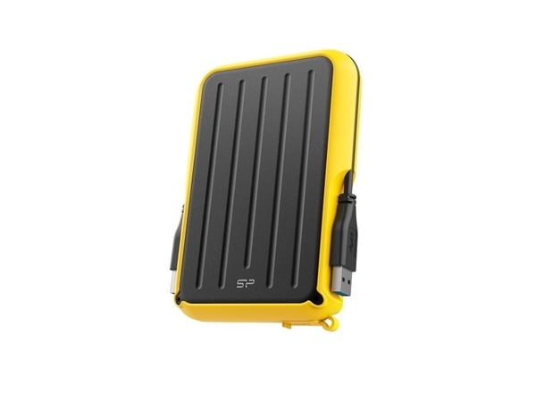 SILICON POWER Armor A66 - Harddisk - 4 TB - ekstern (bærbar) - USB 3.2 Gen 1 - svart/gul
