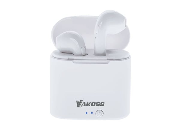 VAKOSS BT IN-EAR HODETELEFON MED DOKKESTASJON SK-832BW WHITE