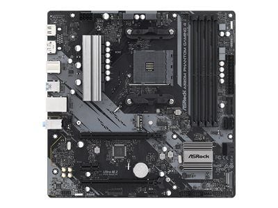 ASRock A520M Phantom Gaming 4 - Hovedkort - micro ATX - Socket AM4 - AMD A520 Chipset - USB 3.2 Gen 1 - Gigabit LAN - innbygd grafikk (CPU kreves) ...
