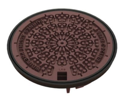 Kansi 425mm PREMIUM - RJ 3363HT. tiukka, lukko ja kulutuspakkaus SG-rauta D400
