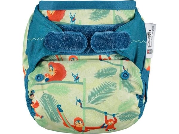 Close Caboo bleieomslag/bleie V2 Orangutan med bambusinnlegg 3-16 kg (1 stk.)