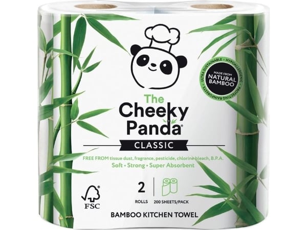 Cheeky Panda Cheeky Panda, keittiöpyyhe, 2 rullaa Cheeky Panda Cheeky Panda, keittiöpyyhe, 2 rullaa