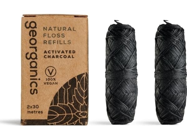 Georganics tanntråd refill med kull 30mx2