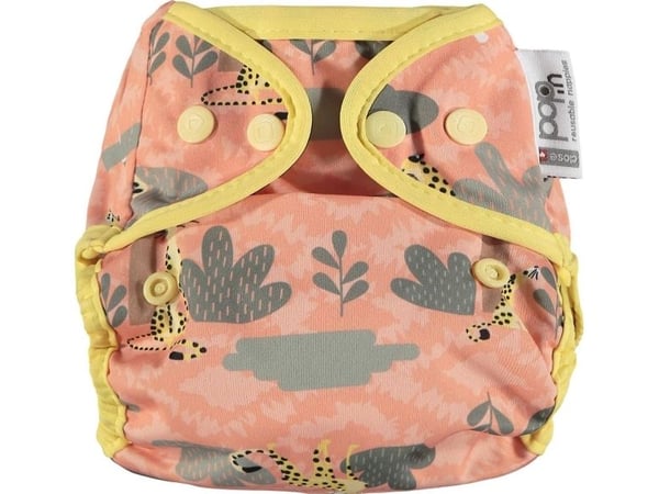 Close Caboo vaskbar bleie med cheetah 3-16 kg 1 stk