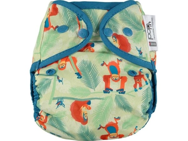Close Caboo bleieomslag, flergangsble med trykk Orangutan 3–16 kg, 1 stk