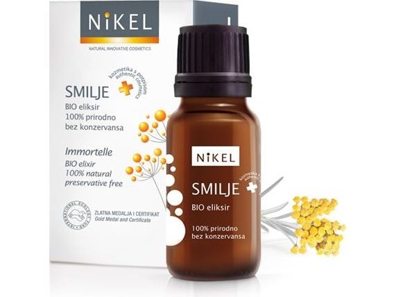 Nikkel antioksiderende eliksir 100% med ekstrakt fra Immortelle-blomst, 10 ml