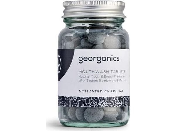 Georganics tannbørstetabletter Aktivt kull 120 tabletter