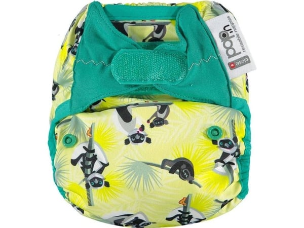 Close Caboo omslag/gjenbruksbleie med borrelås Lemur 3–16 kg, 1 stk.