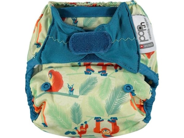 Close Caboo trekk/klutbleie med borrelås Orangutan 3–16 kg, 1 stk.